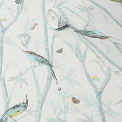 Tapet NEXT Chinoiserie Bird Trail Duck Egg