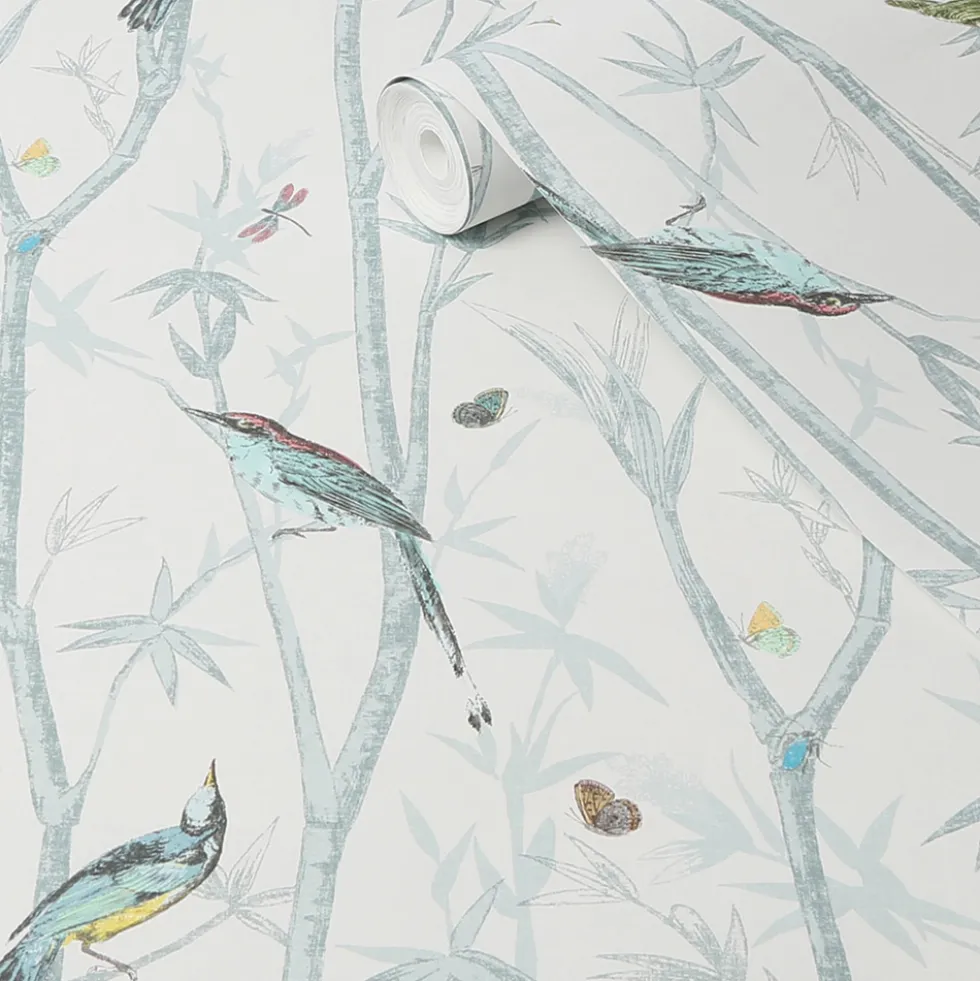 Tapet NEXT Chinoiserie Bird Trail Duck Egg