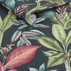 Tapet NEXT Fantasy Rainforest Leaves Navy