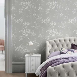 Tapet NEXT Leaf Grey