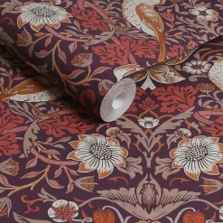 Tapet William Morris At Home Strawberry Thief 124229