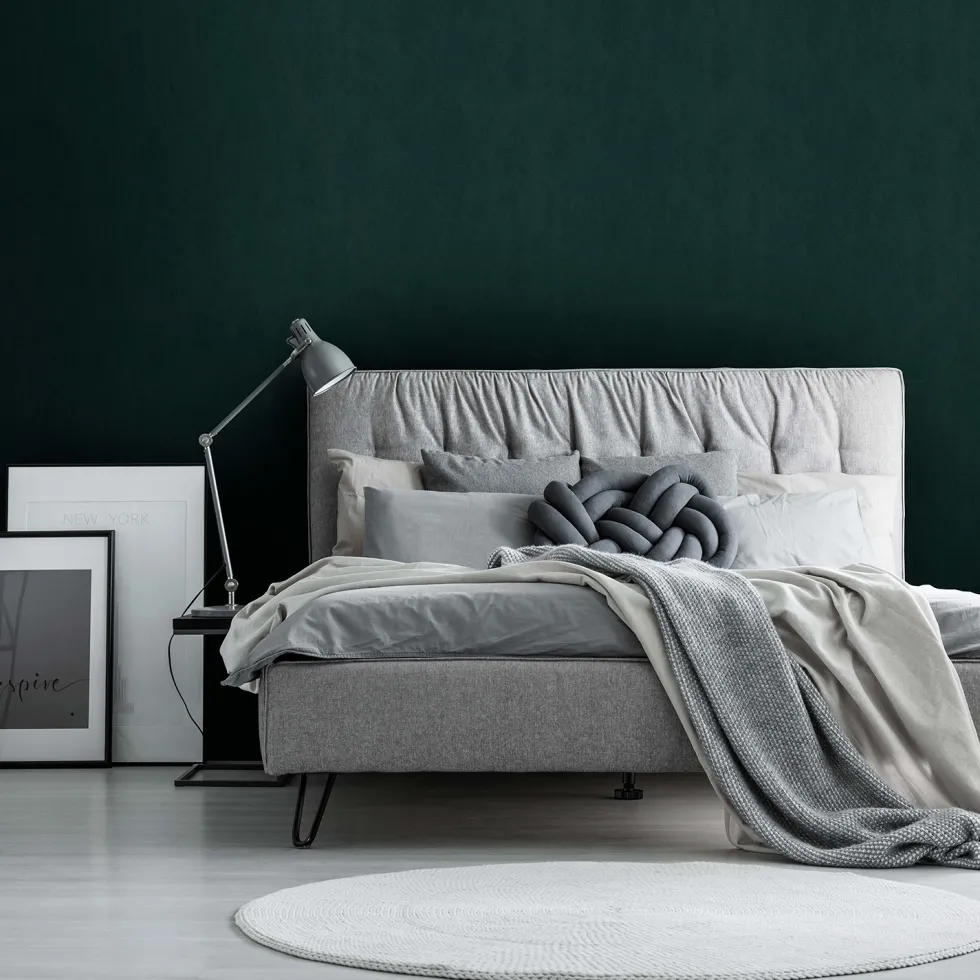 Tapet WOW Vintage Uni 10083737 EasyUp, Enfärgad Grön