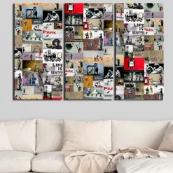 Tavla Arkiio Art Of Collage Banksy III