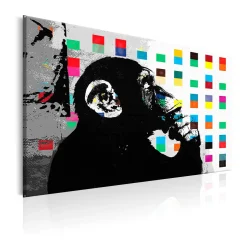 Tavla Arkiio Banksy The Thinker Monkey