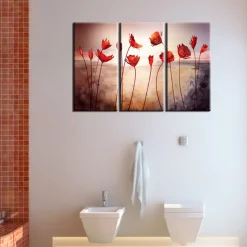 Tavla Arkiio Bright Red Poppies