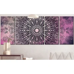 Tavla Arkiio Center Narrow Pink 5 delar
