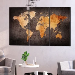 Tavla Arkiio Chestnut World Map