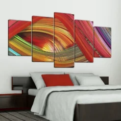 Tavla Arkiio Colorful Strips Abstraction