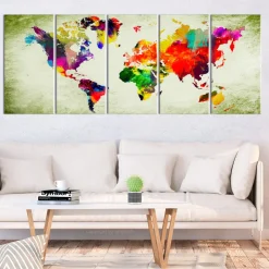 Tavla Arkiio Colourful Continents
