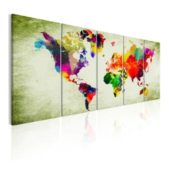 Tavla Arkiio Colourful Continents