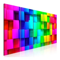 Tavla Arkiio Colourful Cubes Narrow 5 delar