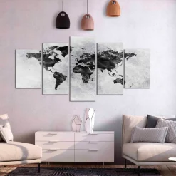 Tavla Arkiio Concrete World 5 delar