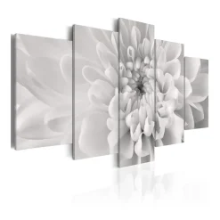 Tavla Arkiio Dahlia Flower In Grey Shades