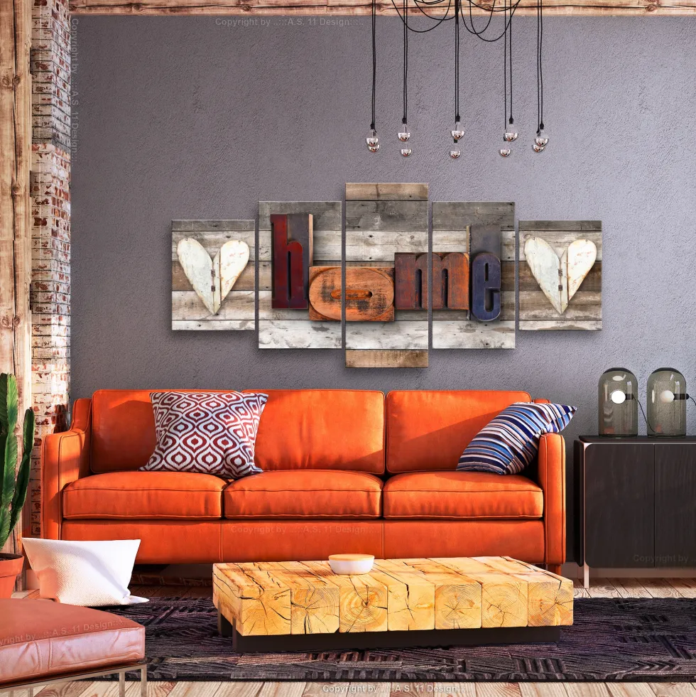 Tavla Arkiio Enchanted Cottage 5 delar 225x100