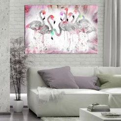 Tavla Arkiio Flamingoes Family