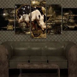 Tavla Arkiio Golden Rhino