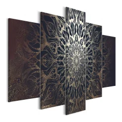 Tavla Arkiio Hypnosis Brown Wide 5 delar