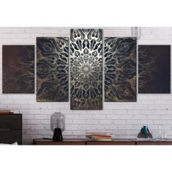 Tavla Arkiio Hypnosis Brown Wide 5 delar