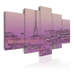 Tavla Arkiio Lavender Sunrise Over Paris