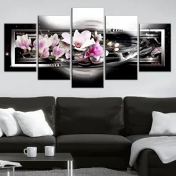 Tavla Arkiio Magnolias On A Black Background