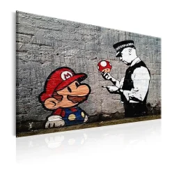 Tavla Arkiio Mario and Cop By Banksy