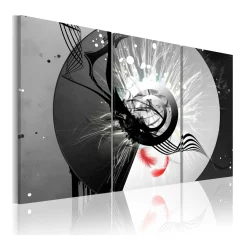 Tavla Arkiio Metal Circle & Red Feathers
