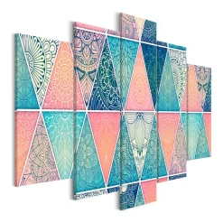 Tavla Arkiio Oriental Triangles Wide 5 delar