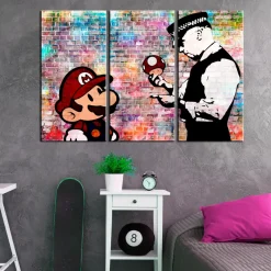 Tavla Arkiio Rainbow Brick Banksy
