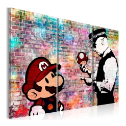Tavla Arkiio Rainbow Brick Banksy