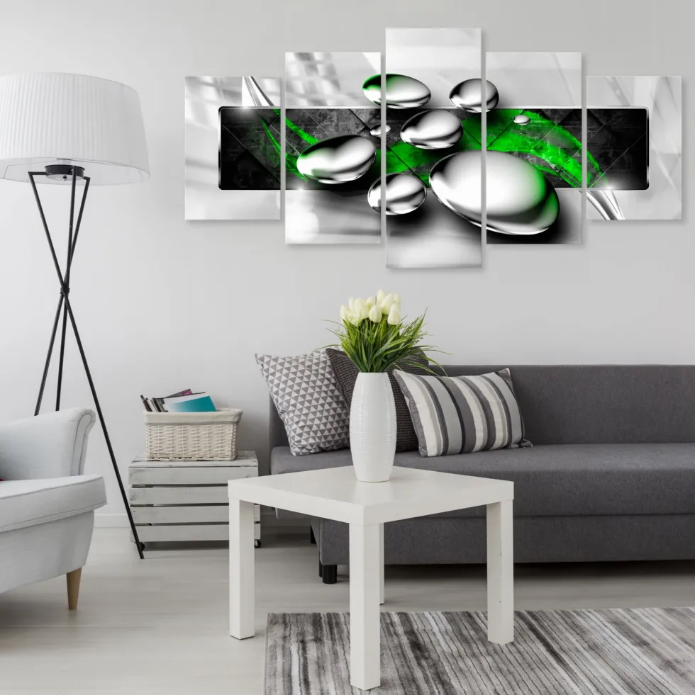 Tavla Arkiio Shiny Stones Wide Green 5 delar