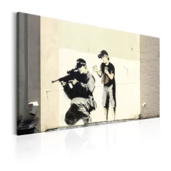 Tavla Arkiio Sniper And Child By Banksy