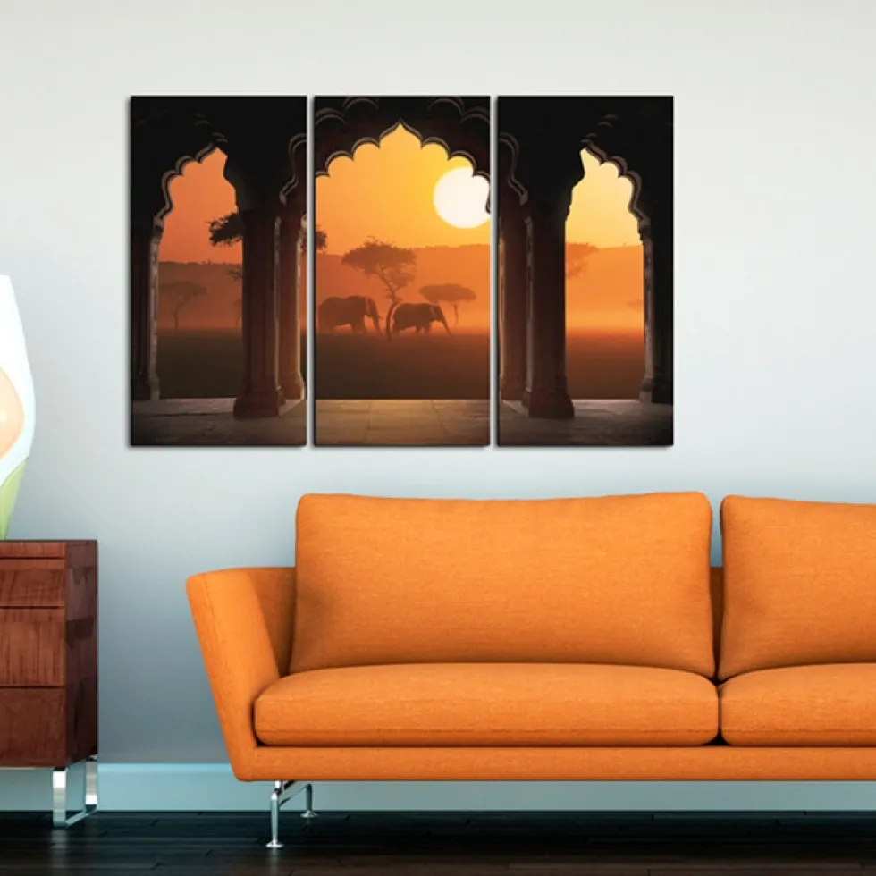 Tavla Arkiio The Tranquillity Of Africa Triptych