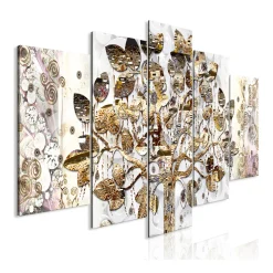Tavla Arkiio Tree Of Happiness Wide 5 delar 225x100