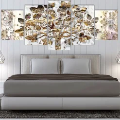 Tavla Arkiio Tree Of Happiness Wide 5 delar 225x100