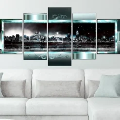Tavla ArkiioTurquoise New York Starry Night