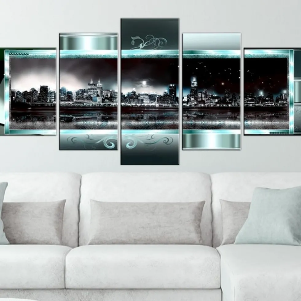 Tavla ArkiioTurquoise New York Starry Night