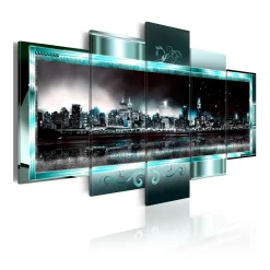 Tavla ArkiioTurquoise New York Starry Night