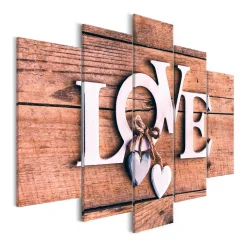 Tavla Arkiio Wooden Letters 5 delar Bred