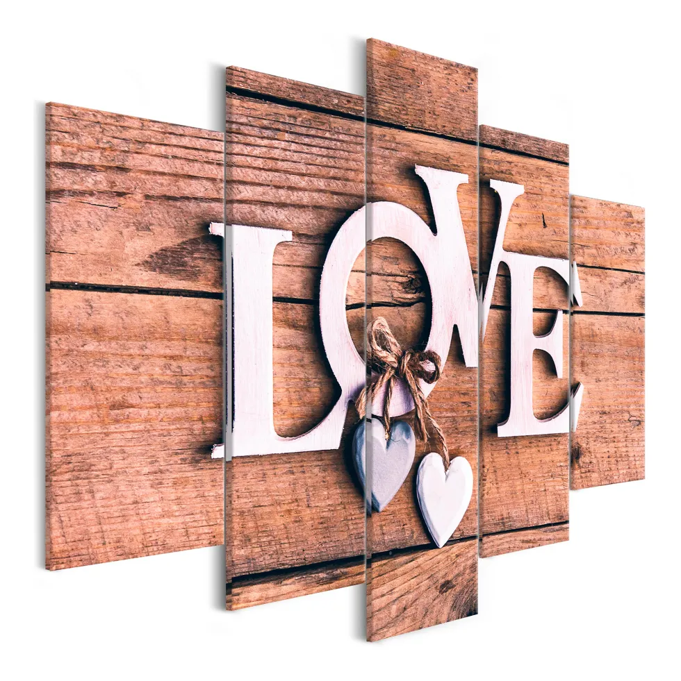 Tavla Arkiio Wooden Letters 5 delar Bred