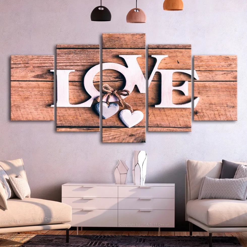 Tavla Arkiio Wooden Letters 5 delar Bred