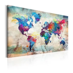 Tavla Arkiio World Map Colourful Madness