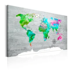 Tavla Arkiio World Map Green Paradise