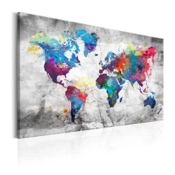 Tavla Arkiio World Map Grey Style