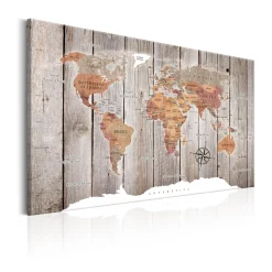 Tavla Arkiio World Map Wooden Stories