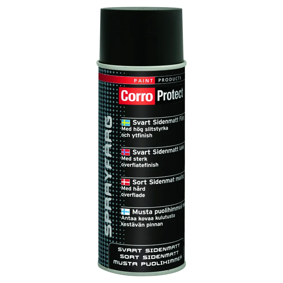 Täckfärg CorroProtect Färg Matt Svart