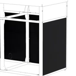 Täcksidor Skotte Kitchen 1208Svart 4-Pack 650mm Till Utekök
