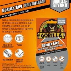 Tejp Gorilla Genomskinlig Lagningstejp 8,2mx48mm