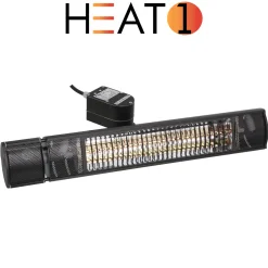 Terassvärmare Heat1 2000W Svart Med Svängning
