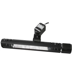 Terassvärmare Heat1 2000W Svart Med Svängning