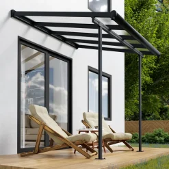 Terrasstak Canopia by Palram Sierra Antracit Grå 5 m²